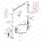  Верхняя крышка колонны с роликами V2-5.5L RAL5005 мни (6)
