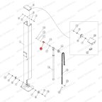  Палец ролика цепи T4Е мни (0)