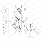  Стопорное кольцо пружины стопора лапы T4, T4H, T4B, V2-4L, V2-4LH, V2-4LB, V2-5.5, V2-5.5L мни (3)