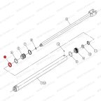  Уплотнительное кольцо поршня гидроцилиндра V2-5.5, V2-5.5L мни (0)