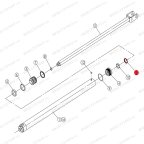  Пылезащитное кольцо штока гидроцилиндра V2-5.5, V2-5.5L мни (0)