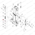 Шайба пружины стопора лапы T4, T4H, T4B, V2-4L, V2-4LH, V2-4LB, V2-5.5, V2-5.5L мни (0)