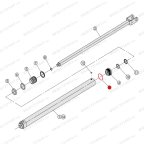  Кольцо крышки гидроцилиндра T4, T4H, T4B, V2-4L, V2-4LH, V2-4LB мни (3)