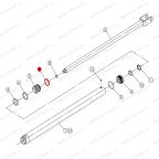  Манжета поршня гидроцилиндра T4, T4H, T4B, V2-4L, V2-4LH, V2-4LB мни (3)