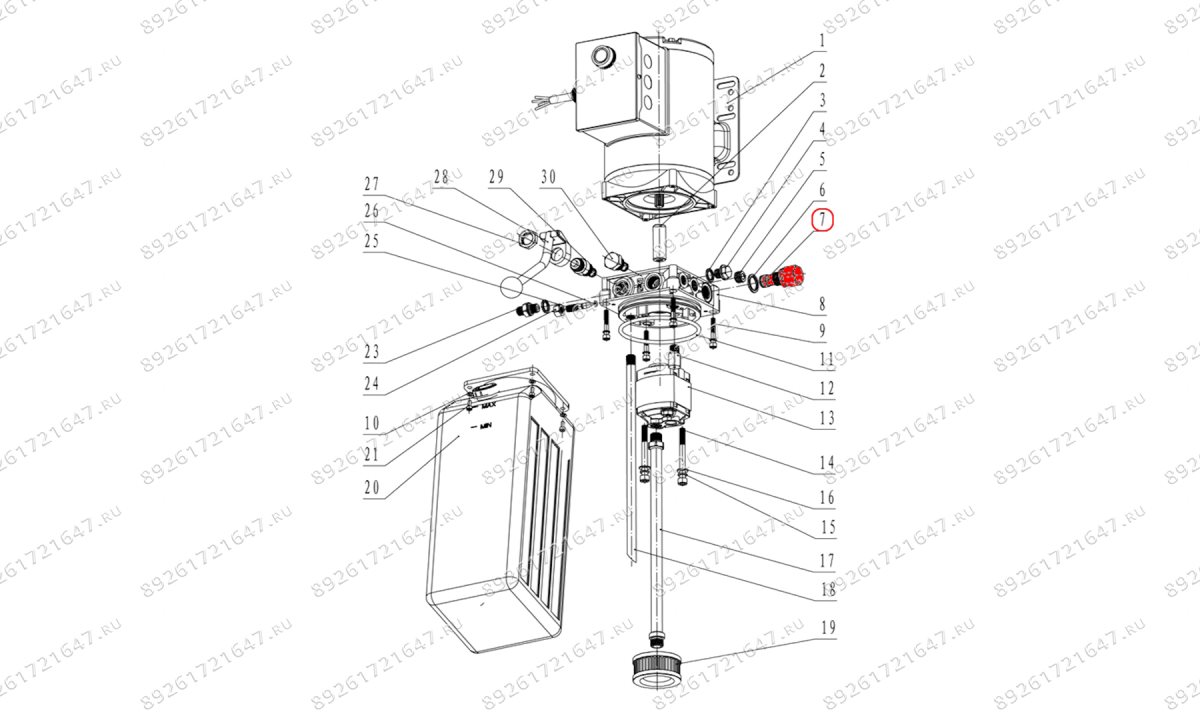  Предохранительный клапан 22MPa T4, T4H, T4B, V2-4L, V2-4LH, V2-4LB (1)
