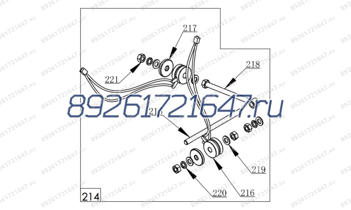  Часть балансировочного вала в сборе для СВ 1980 (0)