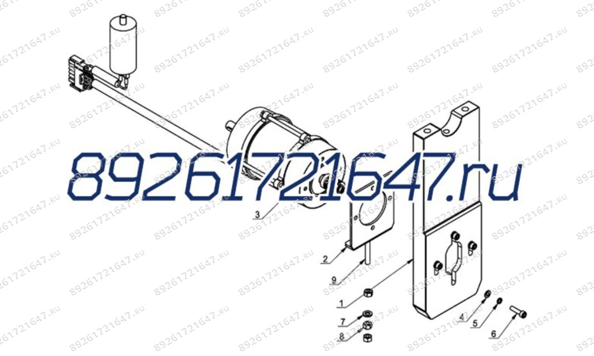  Двигатель в сборе на балансировочный станок trommelberg CB1960B (0)