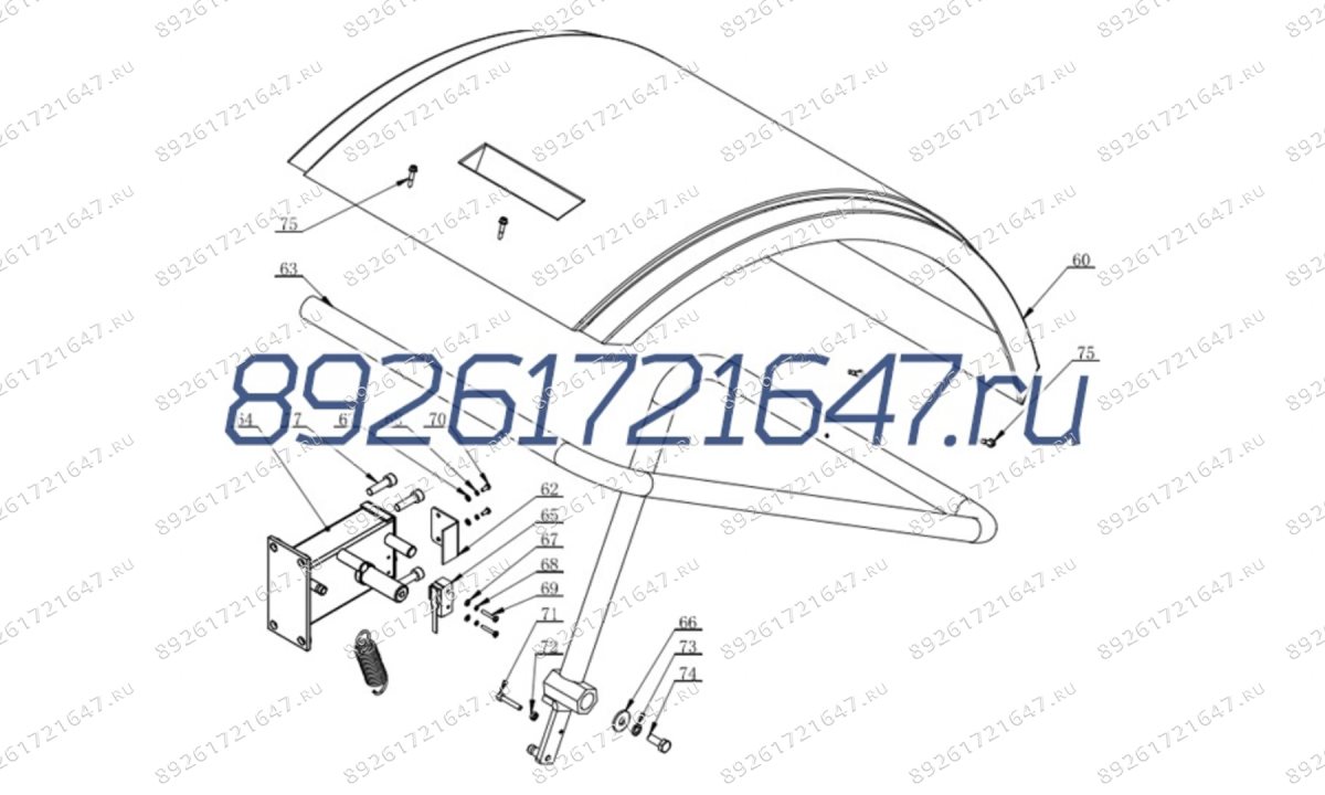 Крышка защитная в сборе для CB 1448 (0)