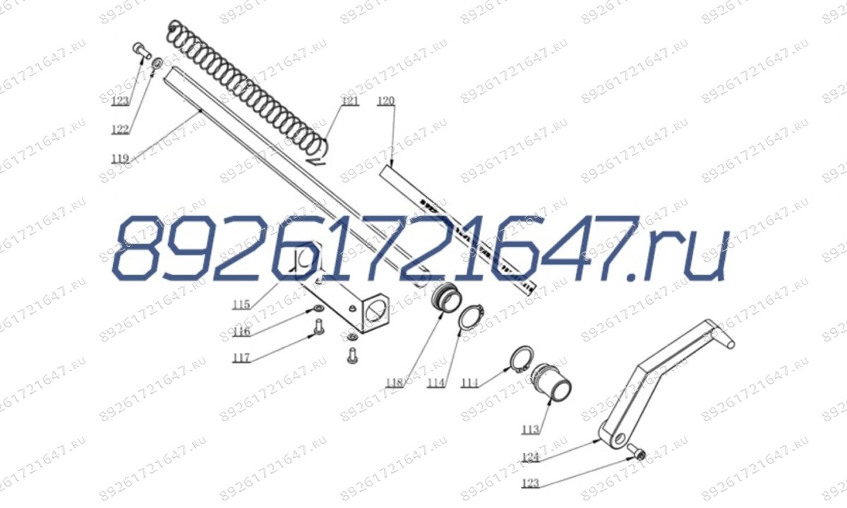  Линейка механическая в сборе для CB 1448 (0)