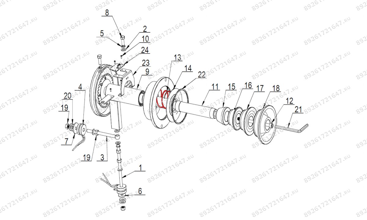  Пружина измерительного узла VT-61, VT-61 NEW, VT-62, VT-62 NEW, VT-63, VT-63 NEW (0)