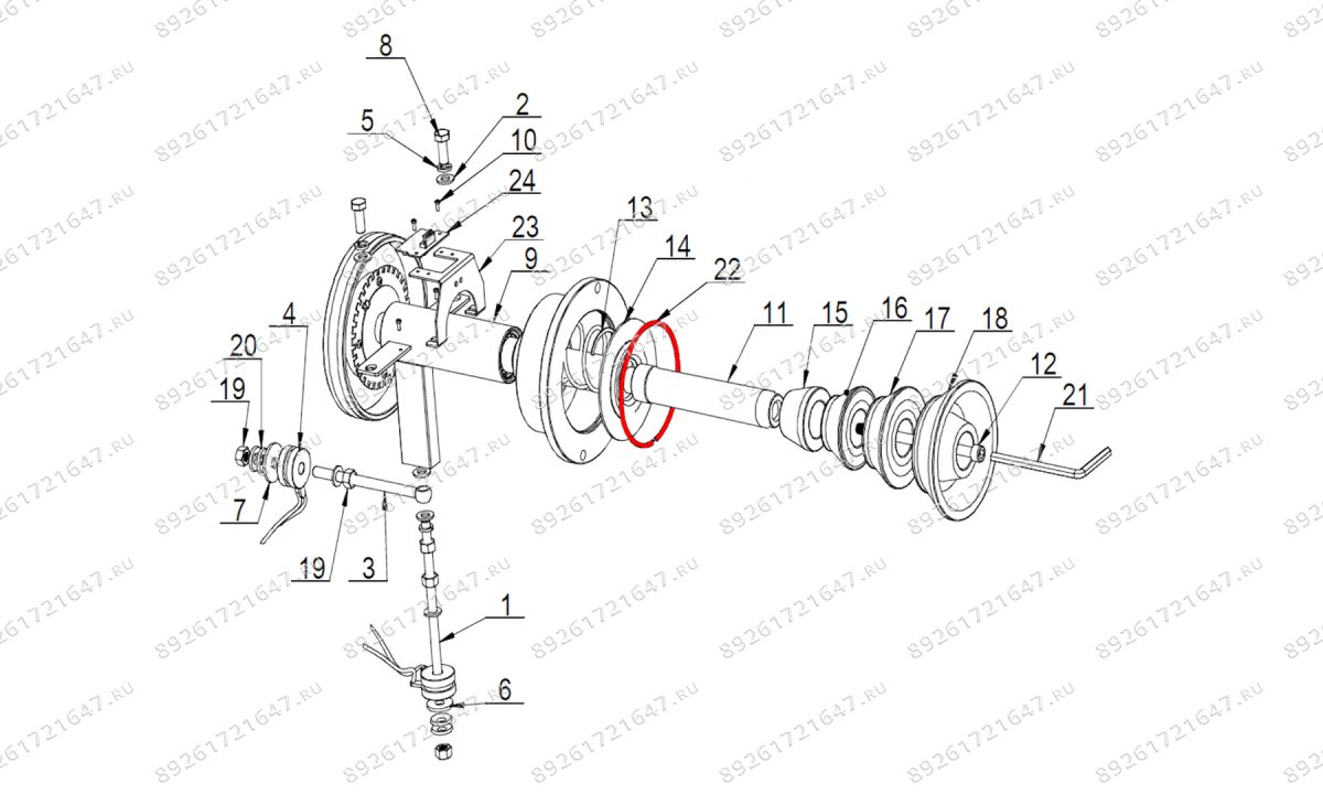  Стопорное кольцо измерительного узла VT-61, VT-61 NEW, VT-62, VT-62 NEW, VT-63, VT-63 NEW (0)