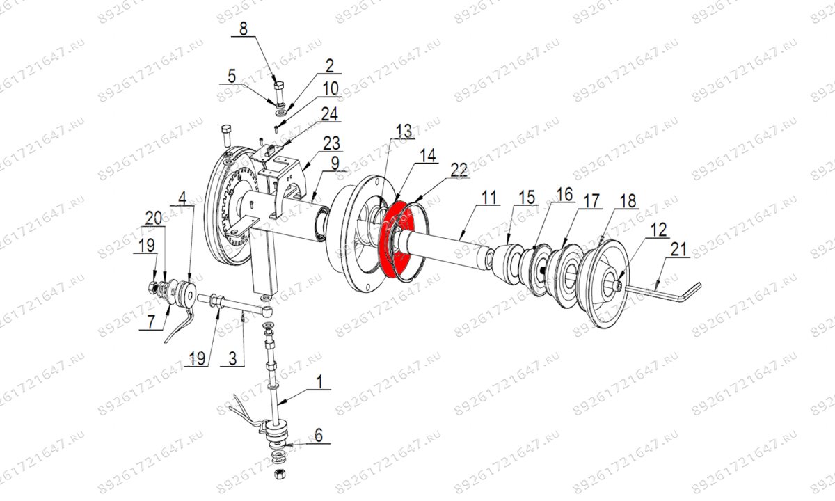  Пластиковый диск измерительного узла VT-61, VT-61 NEW, VT-62, VT-62 NEW, VT-63, VT-63 NEW (0)