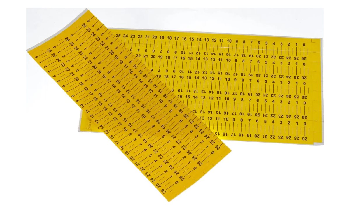  Y-004-00070-0 наклейка линейки (0)