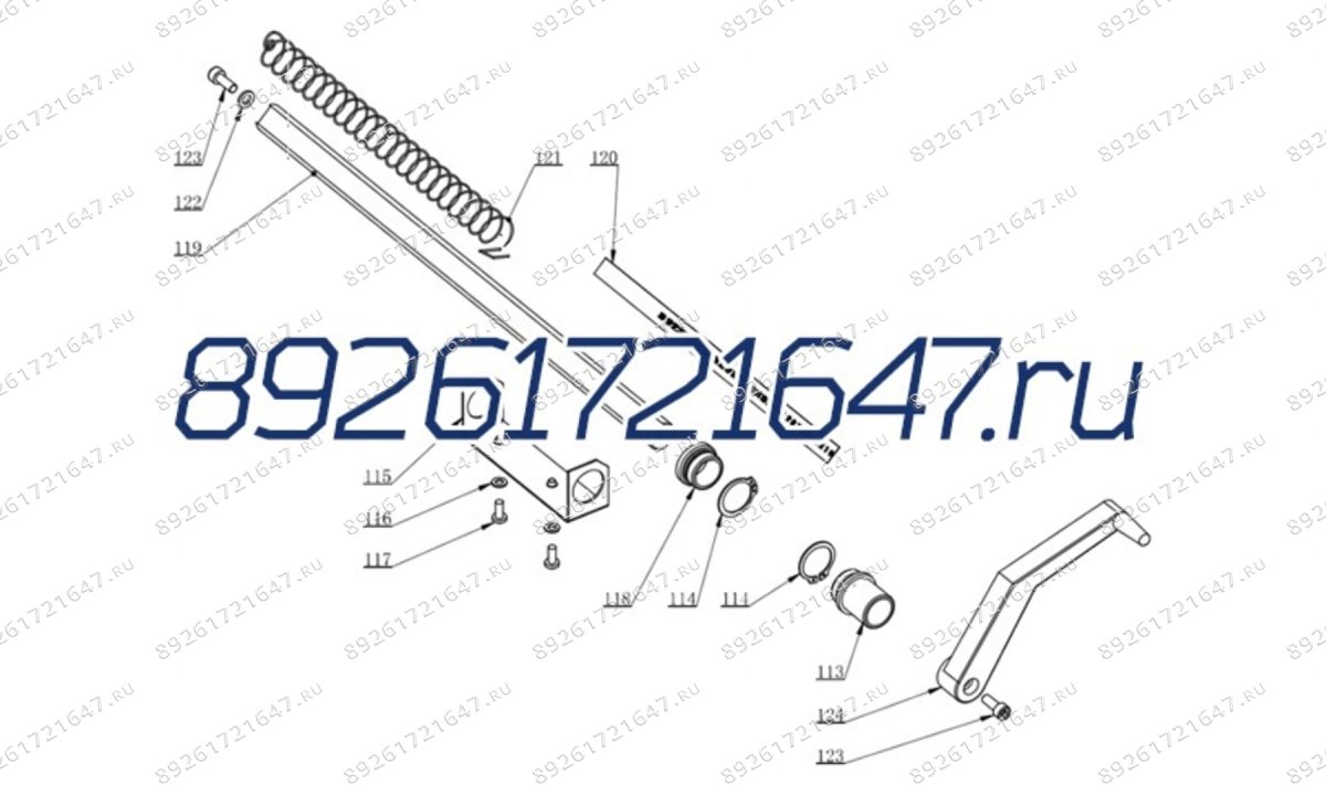  Скоба линейки для CB 1448 (0)