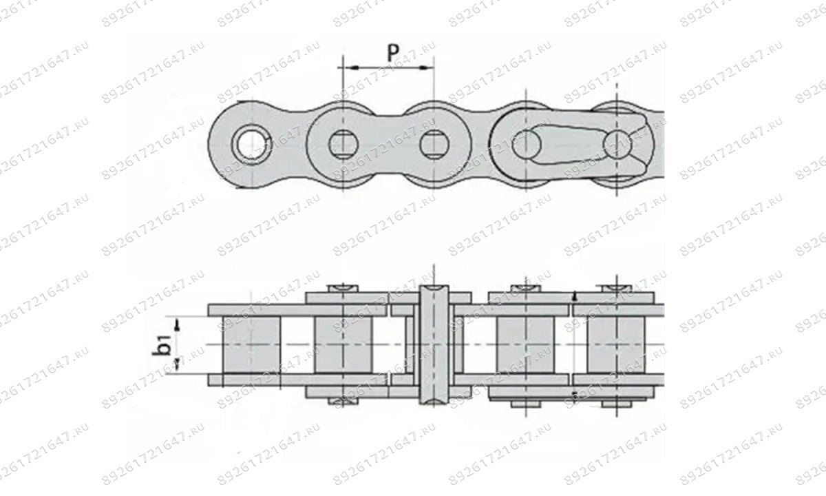  Цепь усиленная на подъемник ДАРЗ П1-01МН (1)