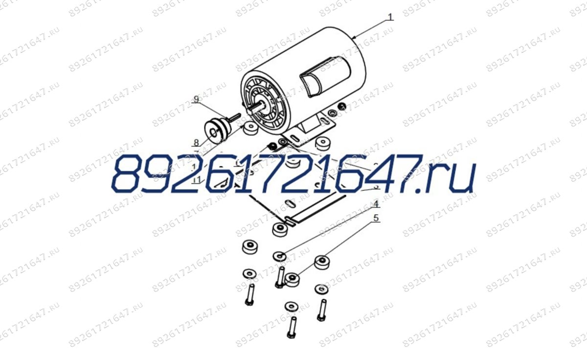  Шкив электродвигателя ШМС T-J.00.08B для 1850, 1885IT (0)