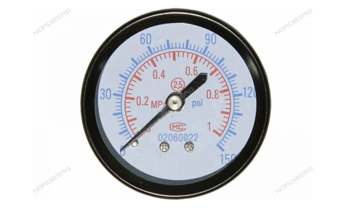  Манометр для NP8214, NP8414 диам. 50 NORDBERG NP8214/NP8414#PG (0)