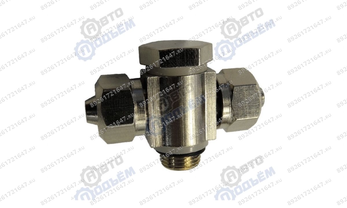  Фитинг соединитель поворотный на подстольный цилиндр под трубку 8мм, 1/8 6000010 (металл) (0)