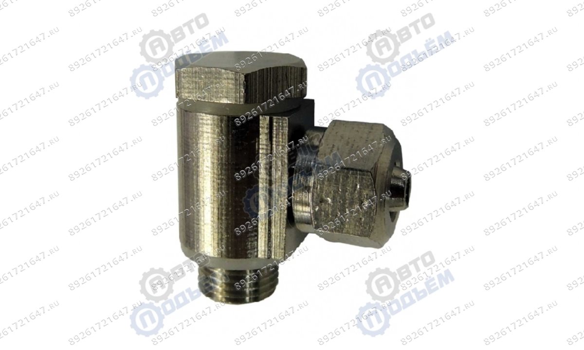  Фитинг соединитель поворотный на подстольный цилиндр под трубку 8мм, 1/8 6000009 (металл., угловой) (0)