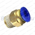  Фитинг быстросъемный прямой с наружной резьбой PC 6-02 (R1/4) мни (0)