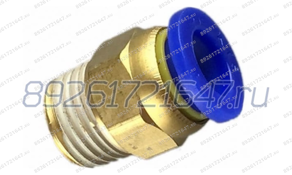  Фитинг быстросъемный прямой с наружной резьбой PC 6-01 (R1/8) (0)