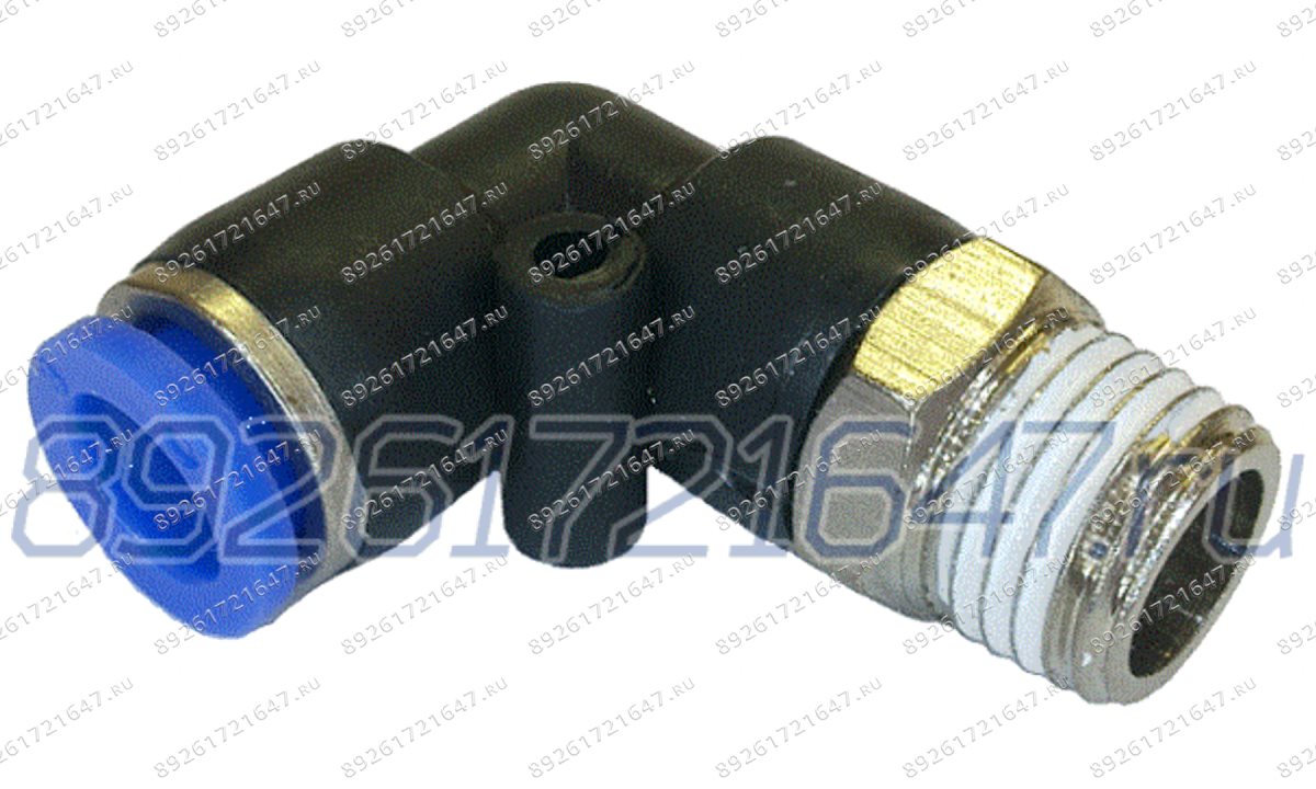  Фитинг быстросъемный Г-образный с наружной резьбой OPL 6-02 (R1/4) (0)