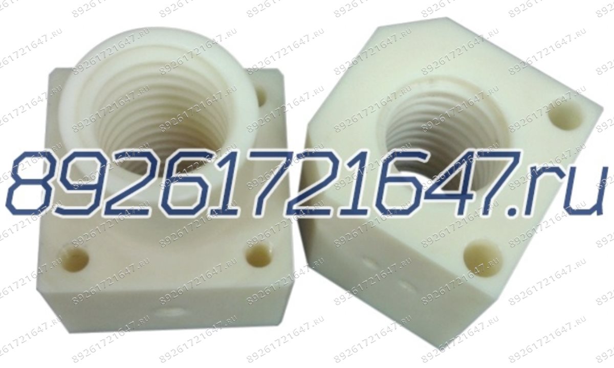  Гайка страхующая для подъёмника OMCN Rolandini Tr 40х6 капролон Н/О (0)