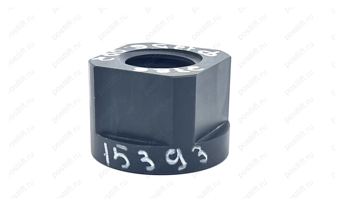  Гайка страхующая для подъёмника П157 Tr 42х6 квадрат 60х60 капролон (1)