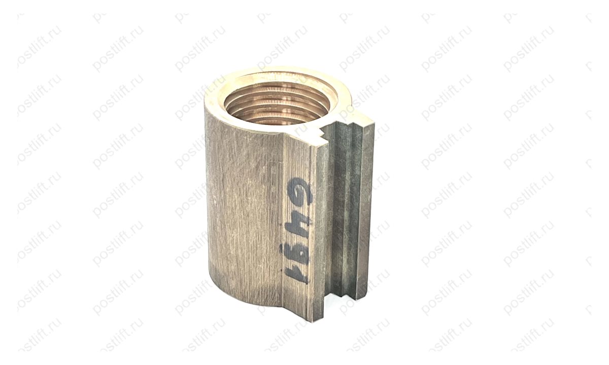  Гайка страхующая для подъёмника RAV KPN 306 TR 40х5, H=70 бронза правая (0)