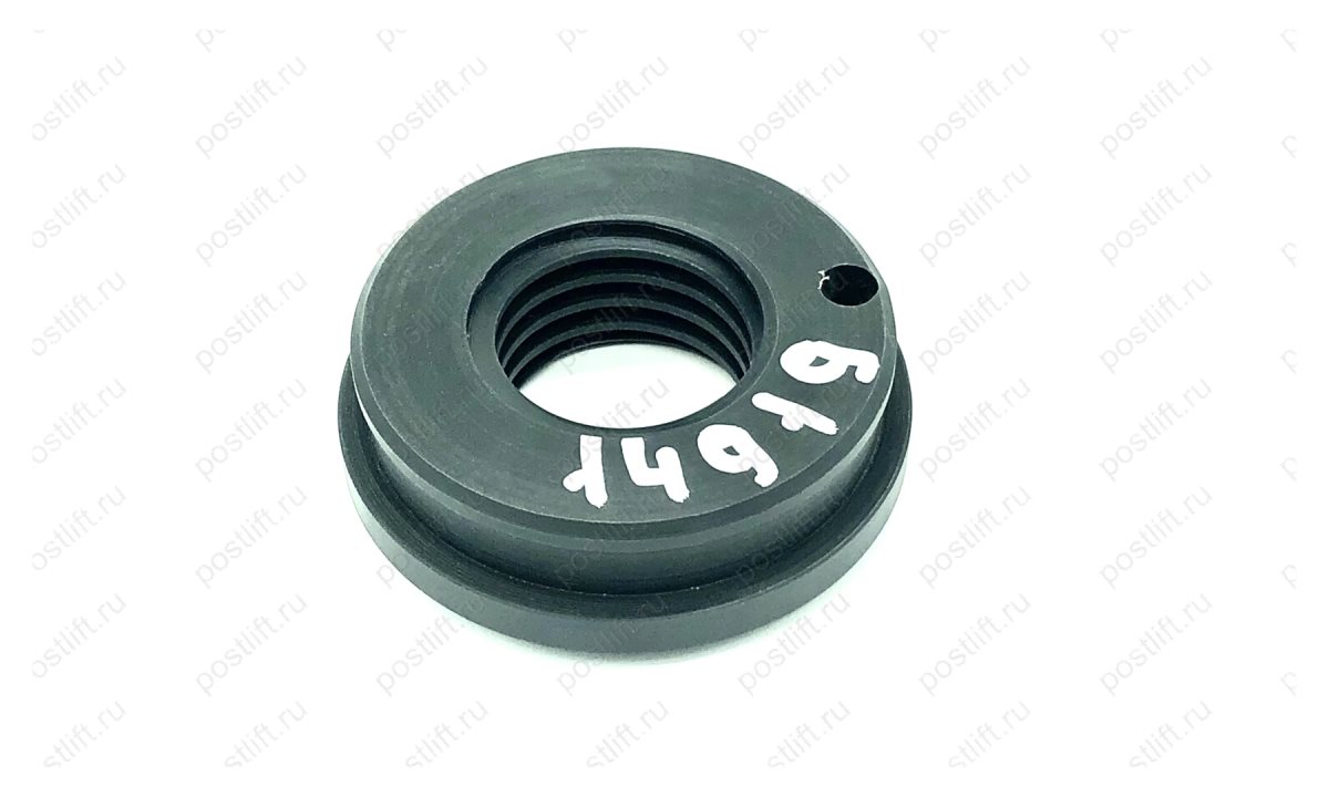  Кольцо резьбовое гайки подъёмника MAHA ECON III 3.0 до ноября 2005г капролон (0)