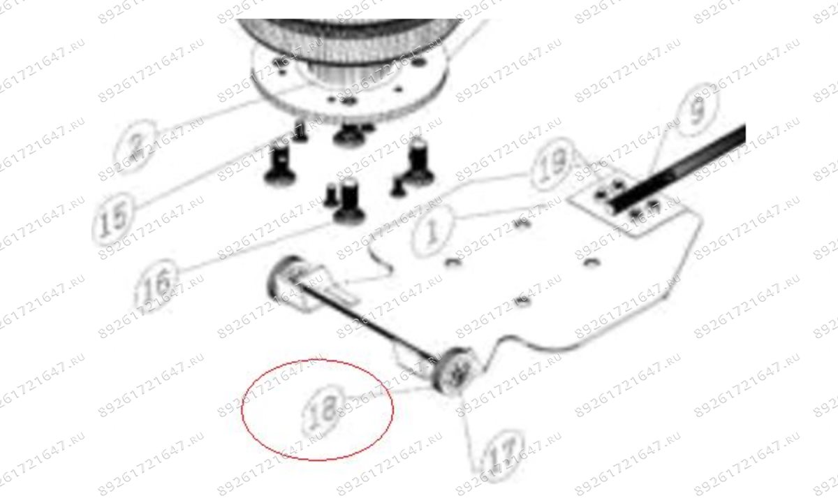  T08102A/18 Колесо нейлоновое (0)