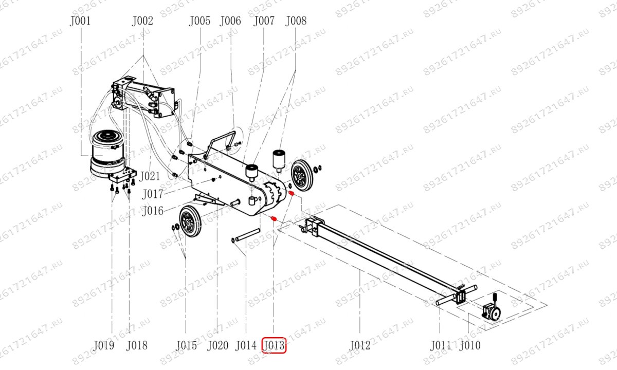  Набор цанговых фитингов для шлангов ручки домкрата 2шт S50-3J (0)