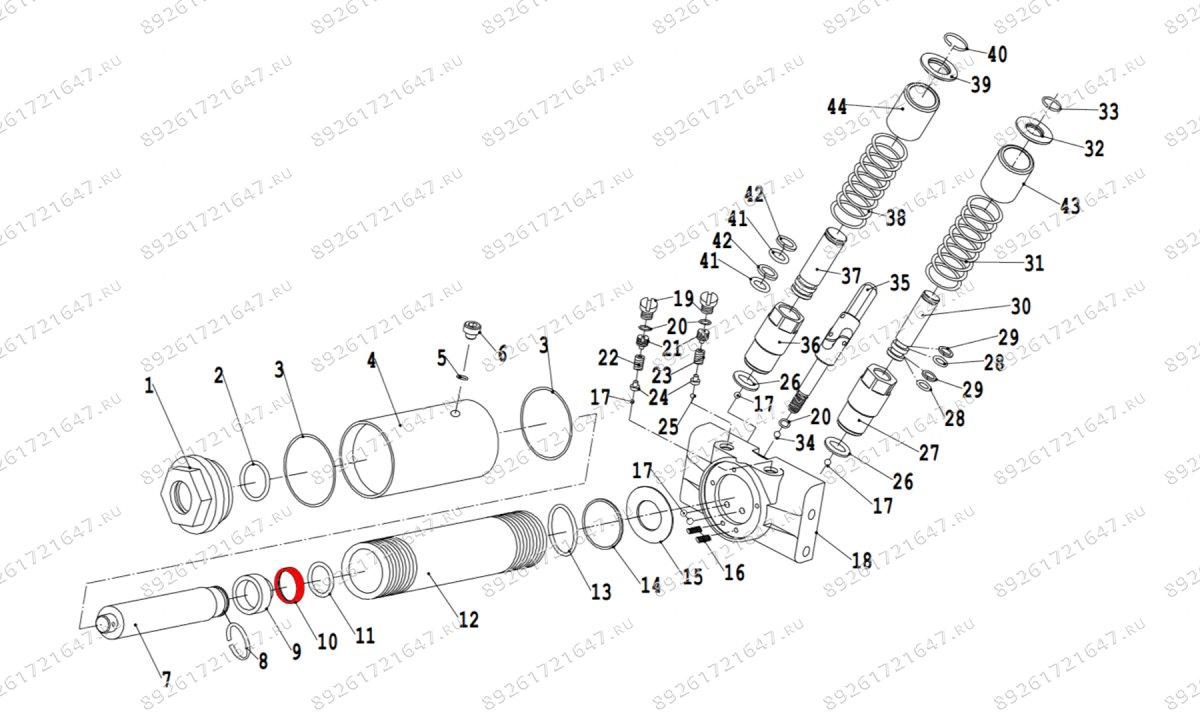  Кольцо пластиковое V3.5 (Ring plastic d42 x 5.5mm) (0)
