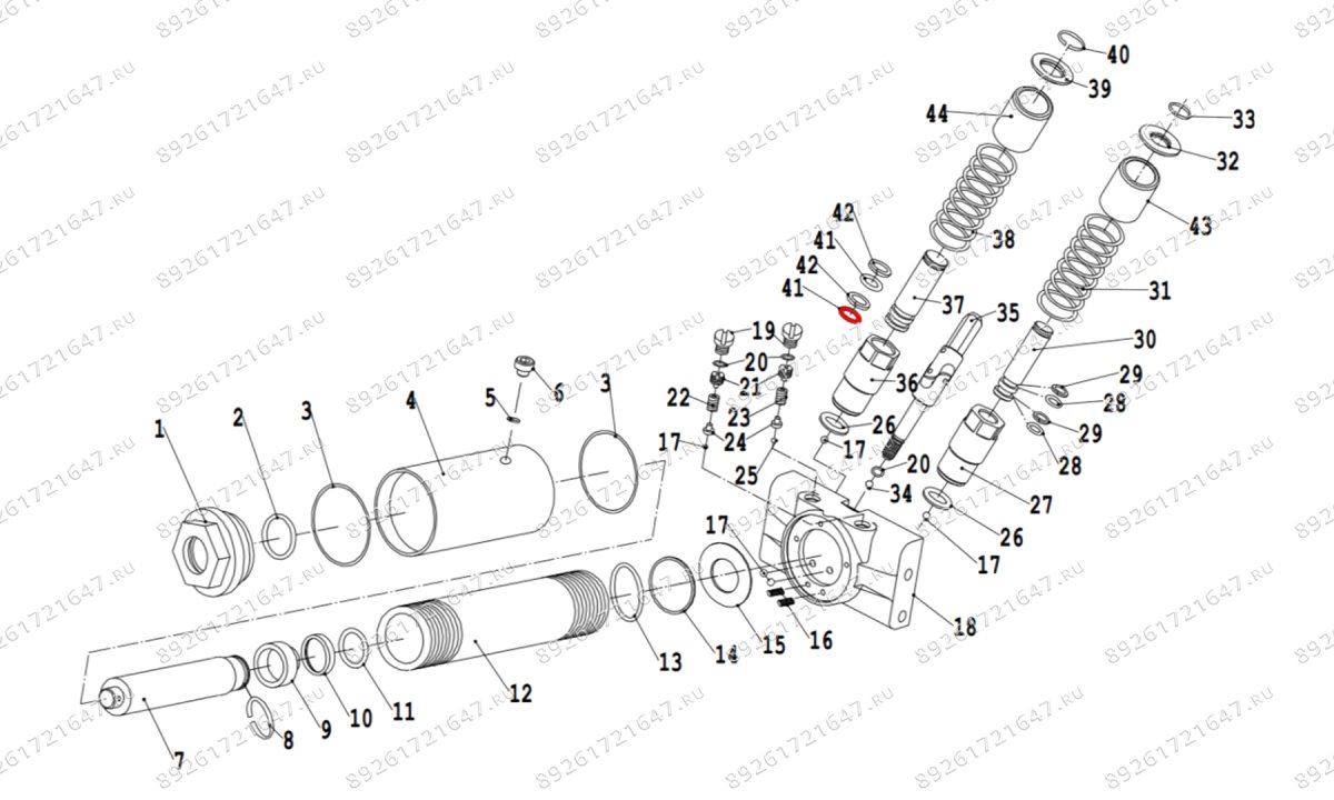  Кольцо резиновое плунжера V3.5 (Rubber plunger ring d20mm) (1)