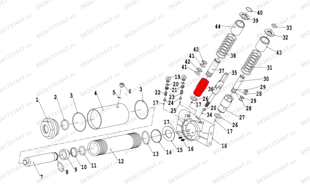  Цилиндр плунжера V3.5 (Plunger cylinder d20mm) (1)