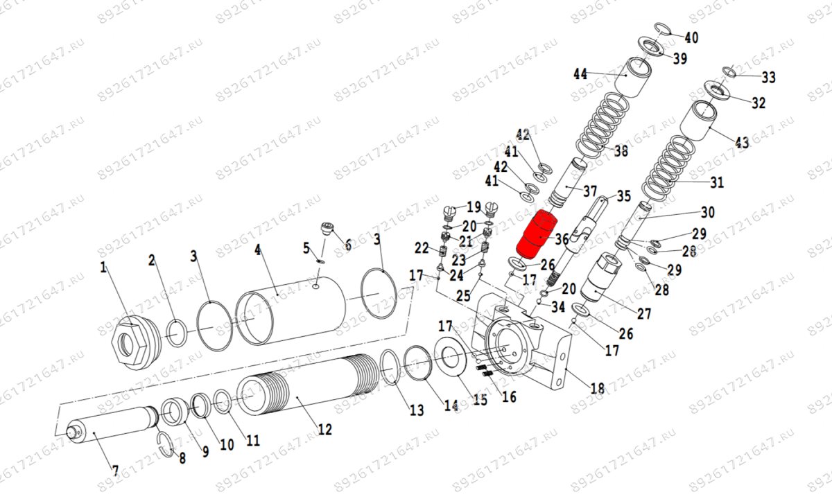  Цилиндр плунжера V3.5 (Plunger cylinder d20mm) (1)
