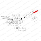  Шток гидроцилиндра V3, V3LP (Rod hydraulic cylinder d30.1 x 147mm) мни (3)