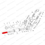  Шток гидроцилиндра V3.5 (Rod hydraulic cylinder d30 x 167mm) мни (3)