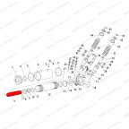  Шток гидроцилиндра V3.5 (Rod hydraulic cylinder d30 x 167mm) мни (3)