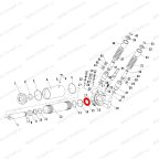  Шайба медная силового цилиндра V3.5 (Copper washer power cylinder d50mm x 26mm x 0.7mm) мни (2)