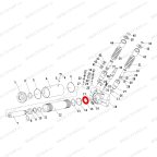 Шайба медная силового цилиндра V3.5 (Copper washer power cylinder d50mm x 26mm x 0.7mm) фото