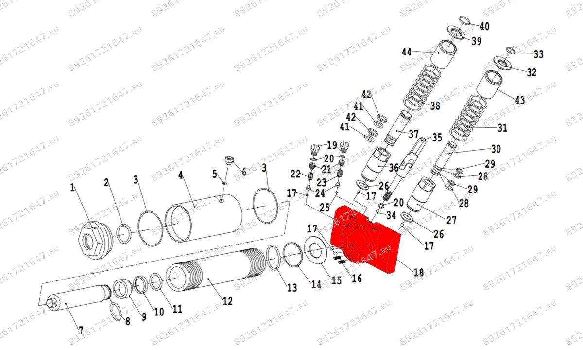  Корпус гидравлики V3.5 (Hydraulic housing) (1)