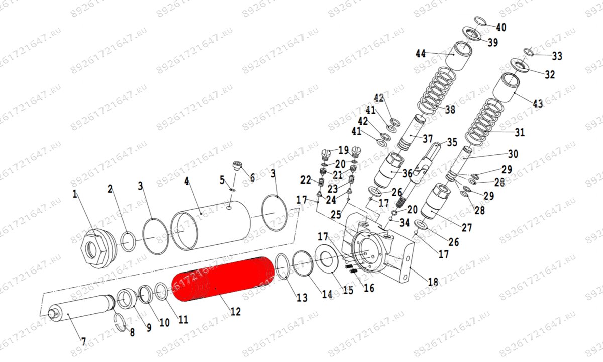  Цилиндр силовой V3.5 (Power cylinder d52mm) (1)