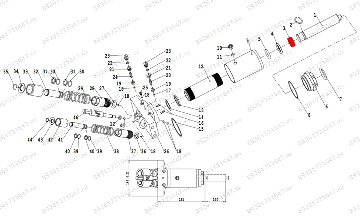  Кольцо V3, V3LP (Ring d35 x 2.7mm) (1)