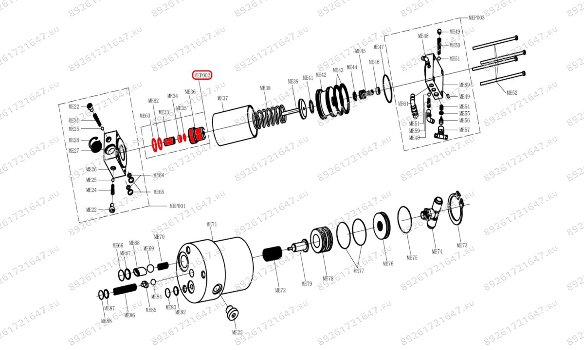  Масляный насос в сборе (Oil pump assy) S30-2EL, S40-2EL (0)