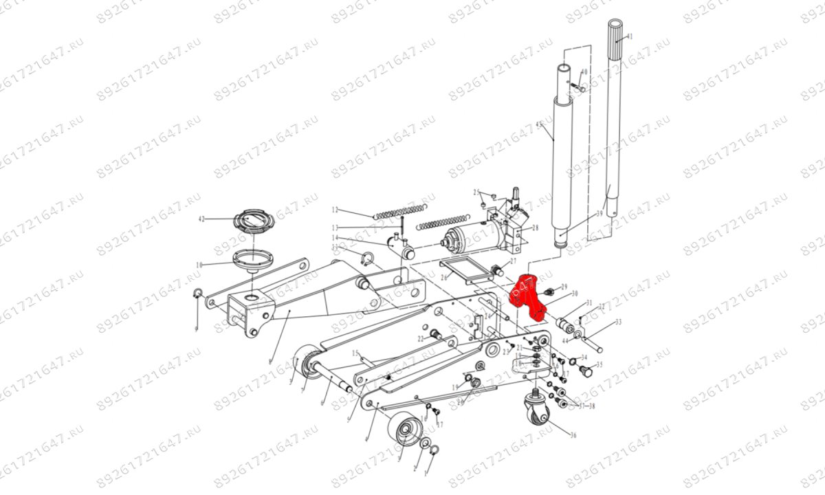  Коромысло (рычаг) V3 (Rocker arm pos.30) (1)