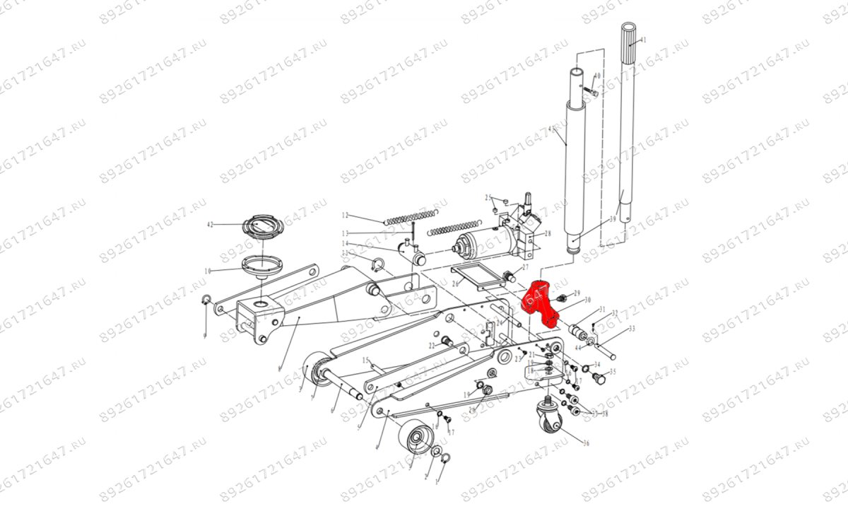  Коромысло (рычаг) V3 (Rocker arm pos.30) (1)