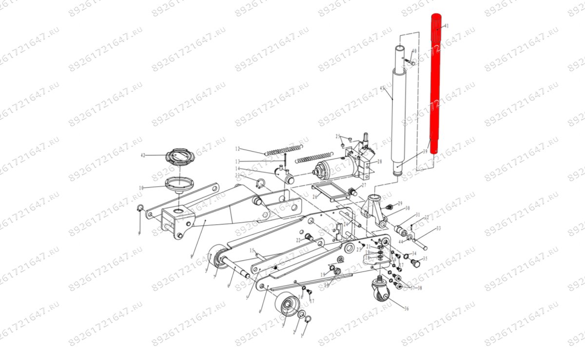  Ручка верхняя часть V3, V3LP (Upper Handle pos.39) (1)