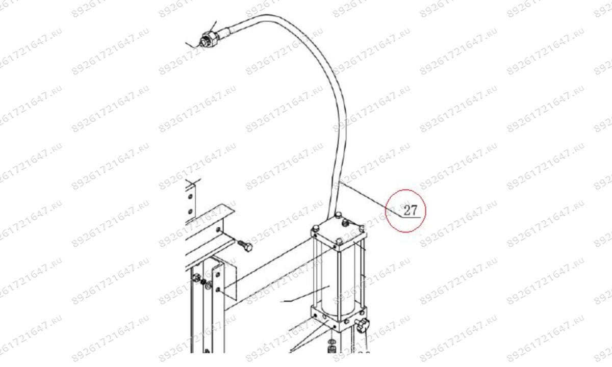  T61212F/27 Шланг пресса 12т (1)