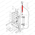  Гидроцилиндр (Ram п.3) HJ0802.5005, HJ0802.7016 мни (2)